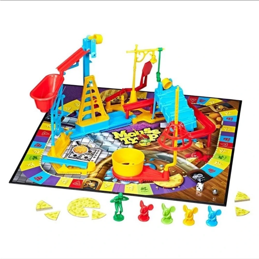 Hasbro Gaming Mouse Trap Board Game, Kids Ages 6  Kids Game Mouse Trap Board